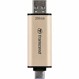 USB флеш накопичувач Transcend 256GB JetFlash 930 Gold-Black USB 3.2/Type-C (TS256GJF930C) - мініатюра 5
