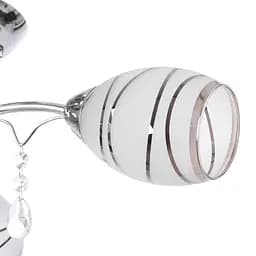 Люстра стельова Brille класична E14 40W CH WH (LK-242C/3) - мініатюра 3