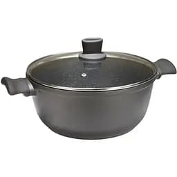 Каструля з кришкою Tiross TS1291 антипригарне мармурове покриття 4 л розмір 24х11.5 см