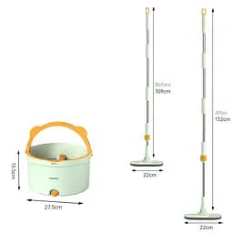 Комплект швабри та відра CoolMop Happy Flat Spin (CW006) - мініатюра 2
