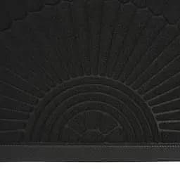 Килимок придверний Eco Fabric Промені півколо з кромкою чорний 40 х 60 см (4060-022) - мініатюра 6