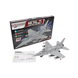 Дитячий металевий конструктор ТехноК Винищувач F16, 9598TXK 430 деталей - мініатюра 5