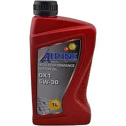 Олива моторна синтетична Alpine 5W-30 DX1 API SP ILSAC GF-6A Honda, Hyundai, Kia, Mazda, GM dexos1, 1 л (29722)