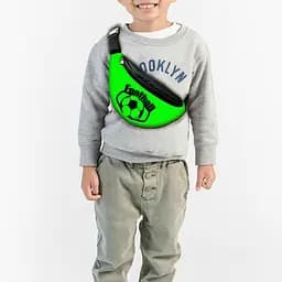 Сумка-бананка детская футбол с принтом ,32х15см,сумка футболиста для мальчика через плечо (00180)