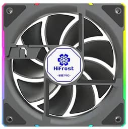 Вентилятор Coolmoon 120мм CM-7PRO-B-R Reverse (CM-7PRO-B-R) Black - мініатюра 6
