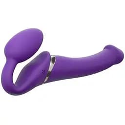 Безремінний страпон з вібрацією Strap-On-Me Vibrating Violet M