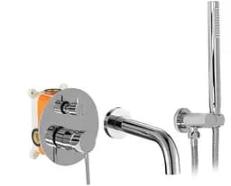 Смеситель для ванны Rea Lungo + Box скрытого монтажа хром REA-B6990 Хром