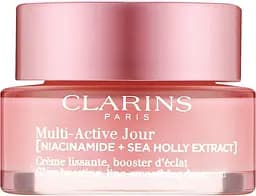 Clarins Крем для лица восстанавливающий, разглаживающий для всех типов кожи 50 мл Multi-Active Day Face Cream Niacinamide + Sea Holly Extract