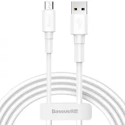 Кабель Baseus Mini Cable USB to MicroUSB 4A 2m CAMSW-E02 White