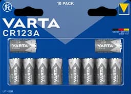 Уценка. Батарейка Varta CR 123A Bli, 3 V, 10 шт. (6205301461)