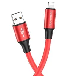 Кабель Borofone BX82 USB to Lightning 1 м красный