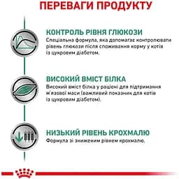 Сухий корм для дорослих котів Royal Canin Diabetic 0.4 кг - мініатюра 3