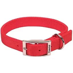 Нашийник для собак Coastal Double Ply подвійний нейлон 2.5x60 см червоний