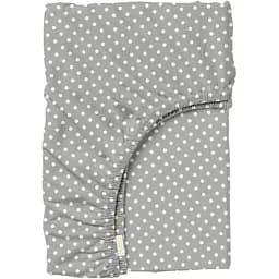 Простирадло Cosas на резинці 80х160 grey dots cs1, сірий (DropWhiteGrey_80х160х20)