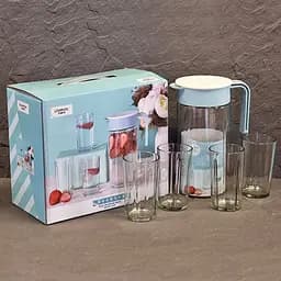 Набір для соку SnT: глечик, 1 л + склянки по 200 мл, 5 предметів (9043-01)