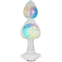 Анальна пробка Lovetoy Gemoria 15 см (прозорий)