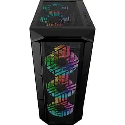 Корпус 1stPlayer XF-BK-4F7 Black без БЖ - мініатюра 3