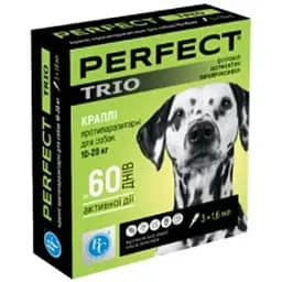 Краплі для собак Ветсинтез PerFect Trio 10-20 кг 1.6 мл 3 шт.