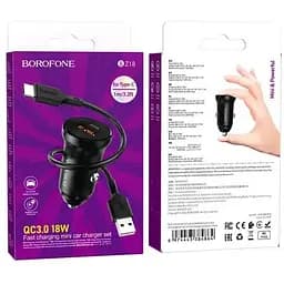 Зарядний пристрій Borofone BZ18 Type-C QC3.0
