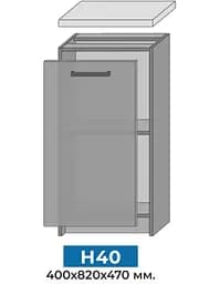 Кухня модульна MebelStar Nika 2,2 м Аляска білий/Дуб тахо (MBS-1450) - мініатюра 5