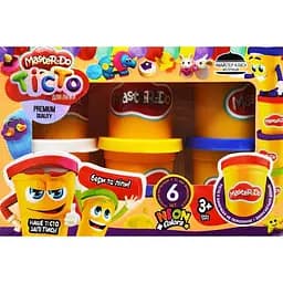Набор креативного творчества Danko Toys Тесто для лепки Master Do 300 г (6 банок х 50 г) 8124DT
