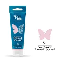 Акрил для декора Розовая пудра (51) матовая 75 мл Rosa Talent