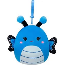Мягкая игрушка Squishmallows Бабочка Вейверли на клипсе 9 см (SQCP00220)