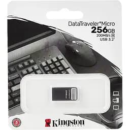 Флеш накопичувач Kingston 256 Gb DT Micro USB 3.2 (DTMC3G2/256GB) метал