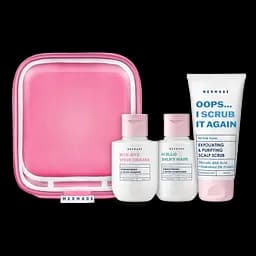 Подарунковий набір Mermade Try Kit Hair Care: шампунь для зміцнення та сяйва волосся Bye-bye Hair Drama 85 мл + кондиціонер для зміцнення та сяйва волосся Hello Silky Hair 85 мл + скраб-пілінг для шкіри голови Oops... I Scrub It Again 100 мл + косметичка  - мініатюра 2