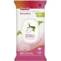 Вологі серветки для тварин Beaphar Pet Wipes для чутливої шкіри сенситів 30 шт.