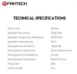 Ігрові навушники Fantech HQ53 Flash 7.1 Black з мікрофоном - мініатюра 7