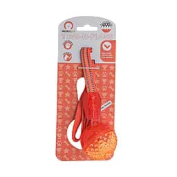 Іграшка для собак Misoko&Co М'яч з пищалкою і ременем orange 35х6 cm - мініатюра 3