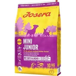 Сухой корм для щенков и взрослых собак мелких пород Josera MiniJunior (Junior/Adult Mini 29/18) с уткой 10 кг