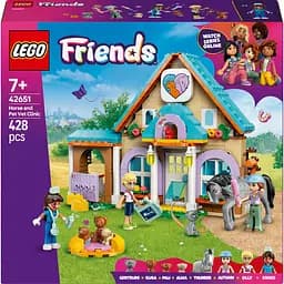 Конструктор LEGO Friends Ветеринарна клініка для коней і домашніх улюбленців 428 деталей (42651)