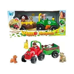 Трактор інтерактивний WToys з причепом та фігурками тварин