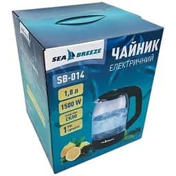 Електрочайник Sea Breeze SB-014 з підсвіткою 1.8 л 1500 Вт Прозорий  - мініатюра 8