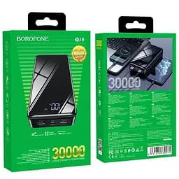 Універсальна мобільна батарея Borofone BJ8 Extreme 30000mAh 2хUSB (Чорний) - мініатюра 7