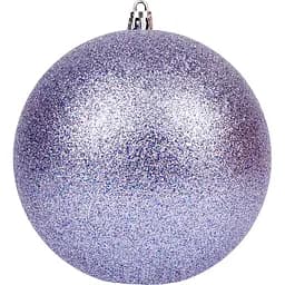 Новогодняя игрушка Novogod'ko Шар 12 cм глиттерная сиреневая (974060)