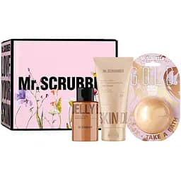 Подарочный набор Sweet Caramel Бомбочка для ванны Gold 200 г + Гель для душа Jelly Bubbles Salted Caramel 100 мл + Увлажняющий крем-гель для тела Skin Delights Salted Caramel 150 мл.

