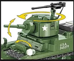Конструктор COBI танк 1:35 M3A1 STUART 3048 - мініатюра 6
