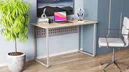 Компьютерный стол Ferrum-decor Майк 75x140x60 серый ДСП Дуб Сонома 16мм (FRD-101788)