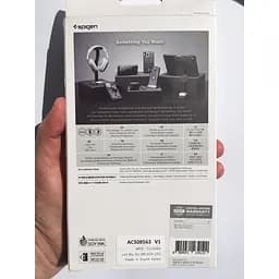 Протиударний чохол із підставкою для Samsung Galaxy S24 FE (S721) Spigen Slim Armor Metal Slate ACS08563 - мініатюра 4