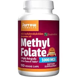 Вітаміни та мінерали Jarrow Formulas Vegan Methyl Folate 1000 mcg, 100 вегакапсул