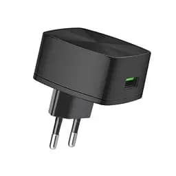 Мережевий зарядний пристрій 1USB Hoco C26 QC 3.0 3A Black - мініатюра 2