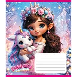 Зошит учнівський "Мій єдиноріг" 012-520170L-1 в лінію, 12 аркушів