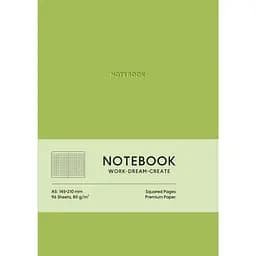 Блокнот "Notebook" у клітинку (зелений)