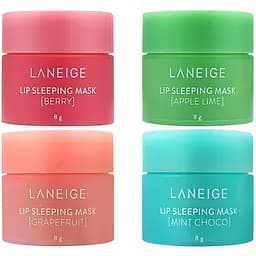 Набір нічних масок для губ Laneige, 32 г (4 шт. по 8 г)