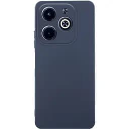Чохол TPU GETMAN Liquid Silk Full Camera для Infinix Hot 40i Синій / Midnight Blue