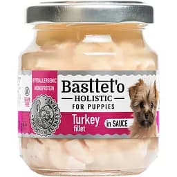 Влажный корм для щенят Basttet'o Holistic кусочки филе индейки в соусе 130 г