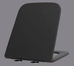 Підвісний унітаз Mixxus Quadro-0302-R Black 530x360x365 мм, Rimless MP6455, Чорний матовий - мініатюра 2